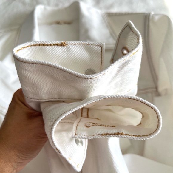 Maje White Paradise Rainbow Embroidery Denim Jacket US 6 Contemporary Festival - Picture 9 of 15